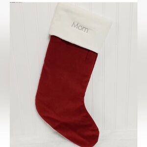 Pottery Barn velvet stocking medium